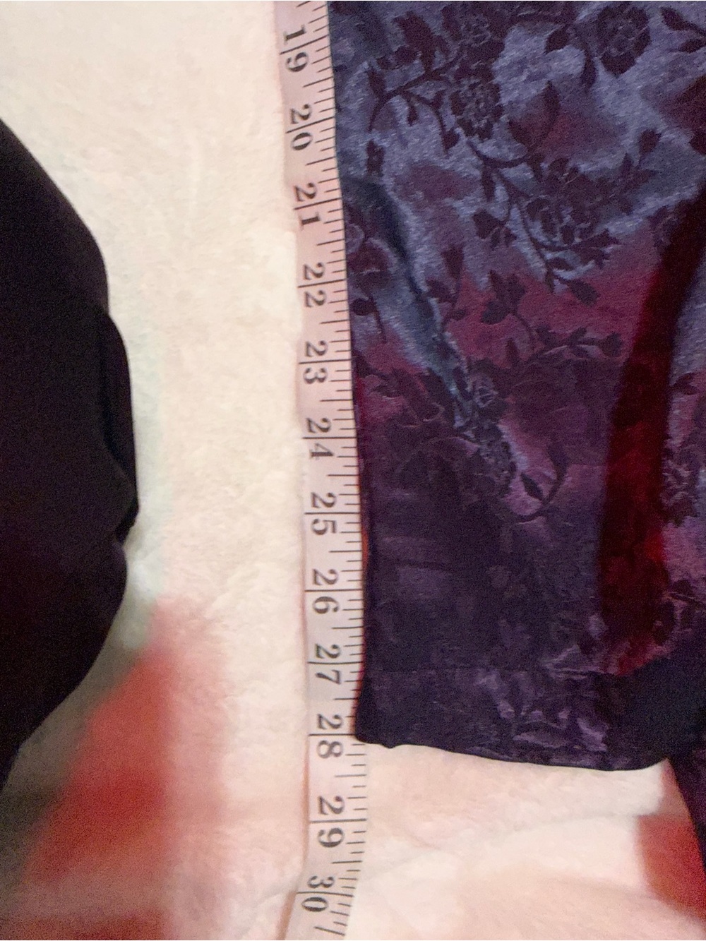 Vintage Victoria’s Secret Navy Satin Floral Damask Pajama Set - Picture 9 of 9